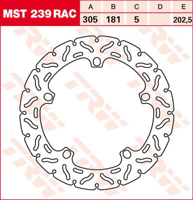 BRAKE ROTOR FIXED 305 RAC-DESIGN
