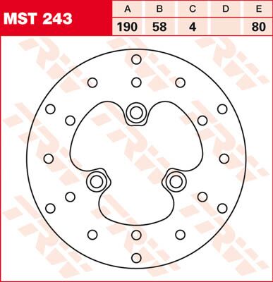 BRAKE ROTOR FIXED 190 ROUND FRONT/REAR