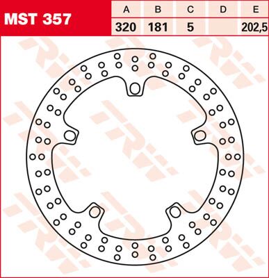 BRAKE ROTOR FIXED 320 ROUND FRONT