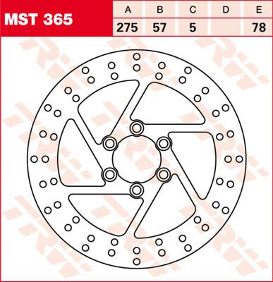 BRAKE ROTOR ROUND FIXED 275 REAR