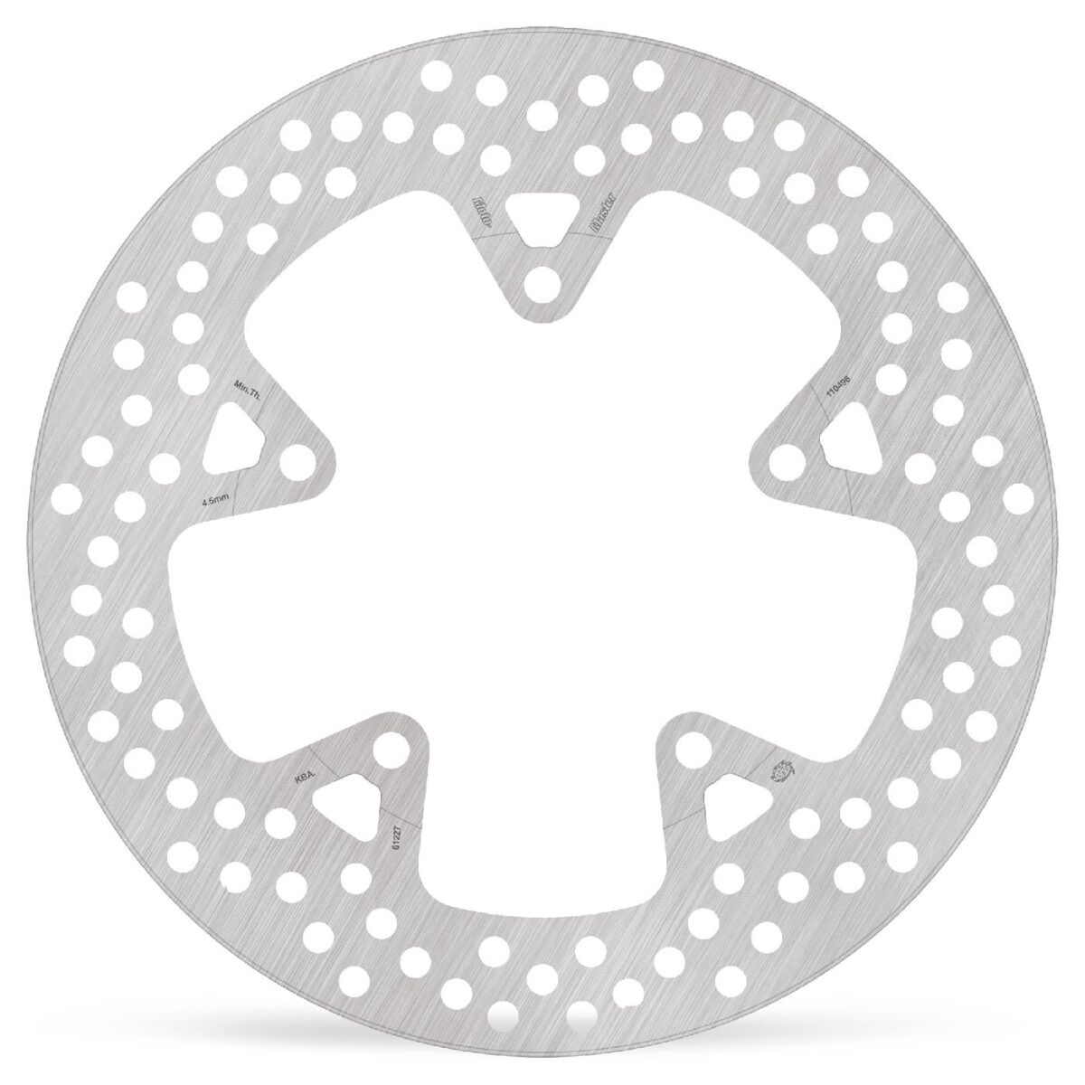 BRAKE ROTOR FIXED HALO ROUND NATURAL