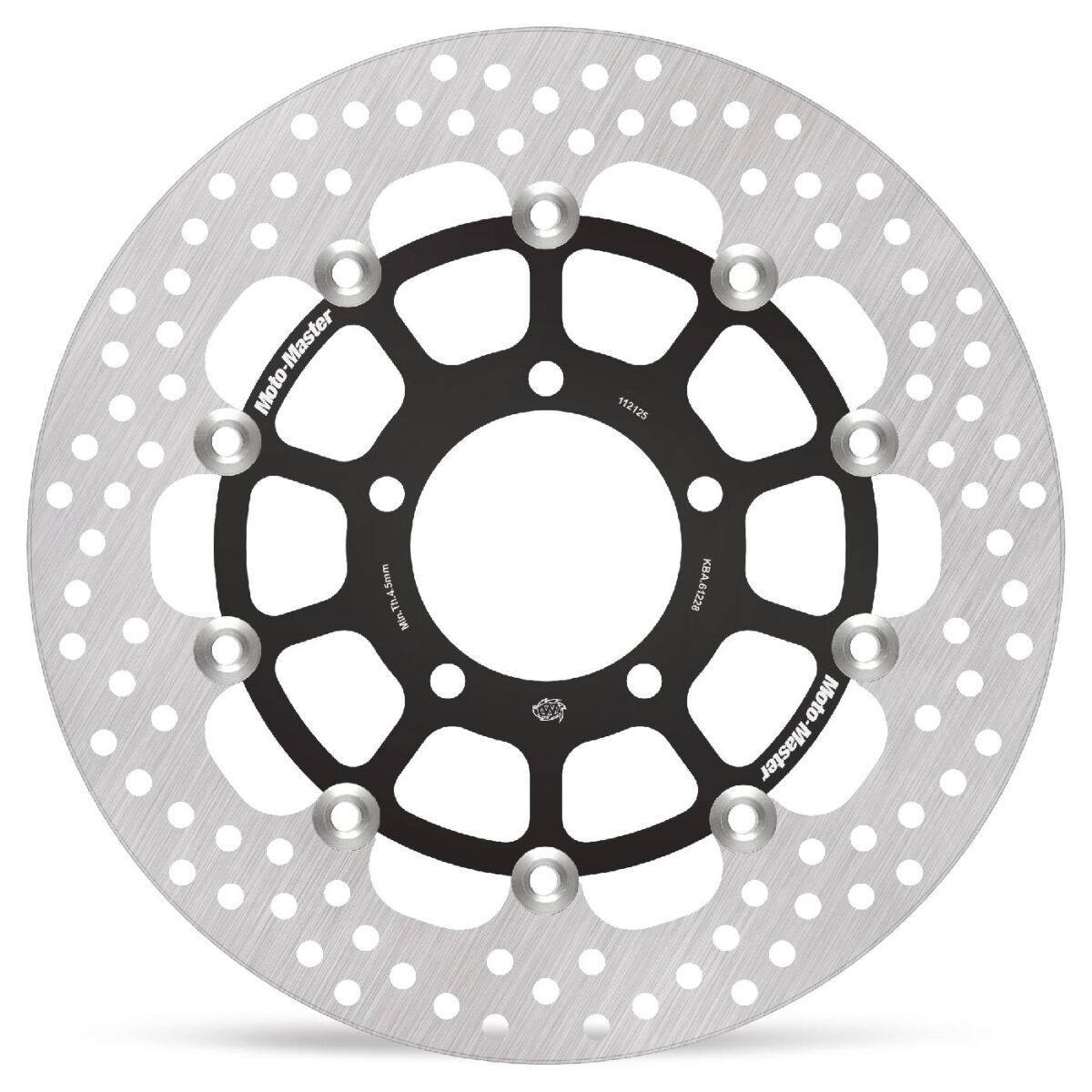BRAKE ROTOR FLOATING HALO ROUND BLACK