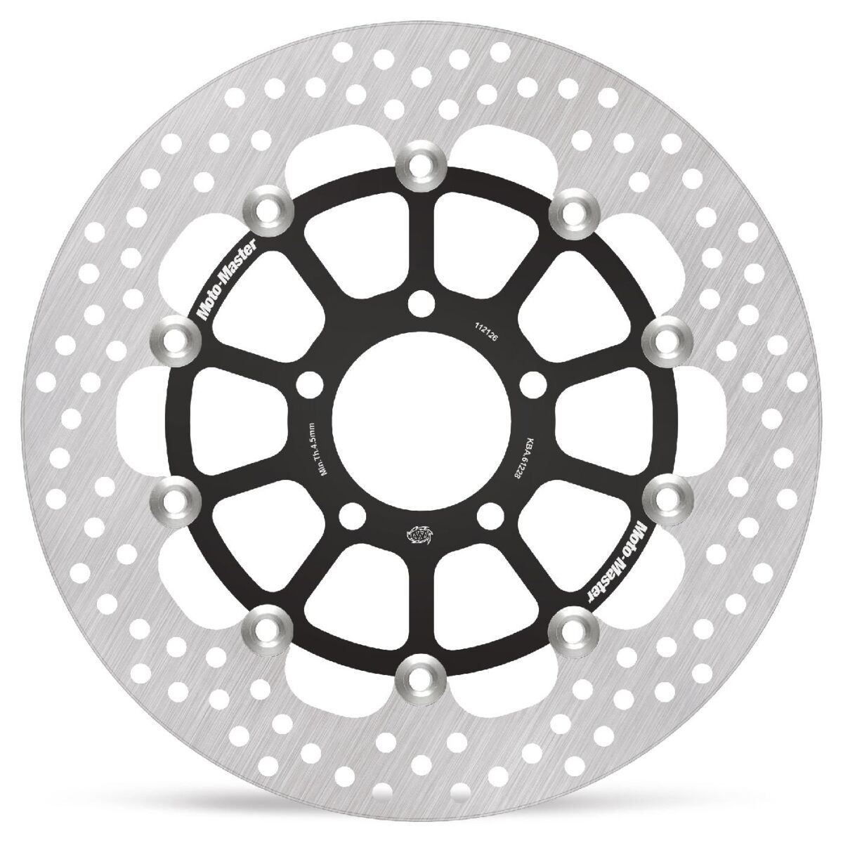 BRAKE ROTOR FLOATING HALO ROUND BLACK