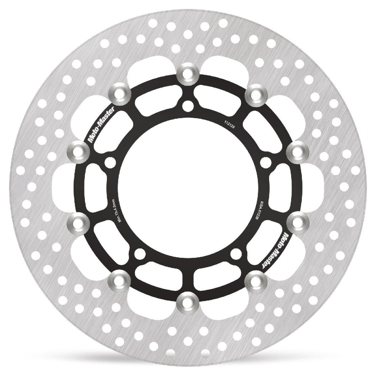 BRAKE ROTOR FLOATING HALO ROUND BLACK