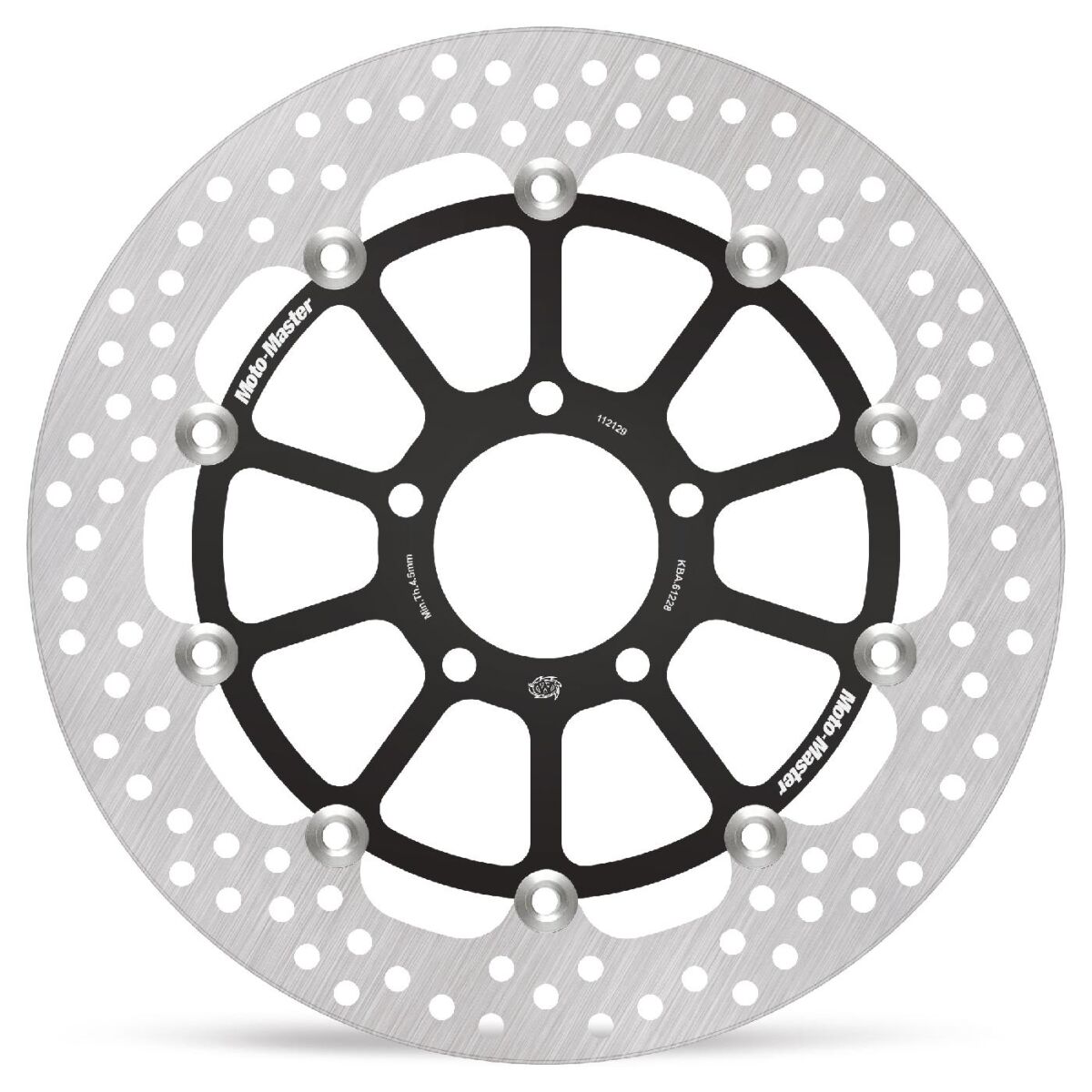 BRAKE ROTOR FLOATING HALO ROUND BLACK