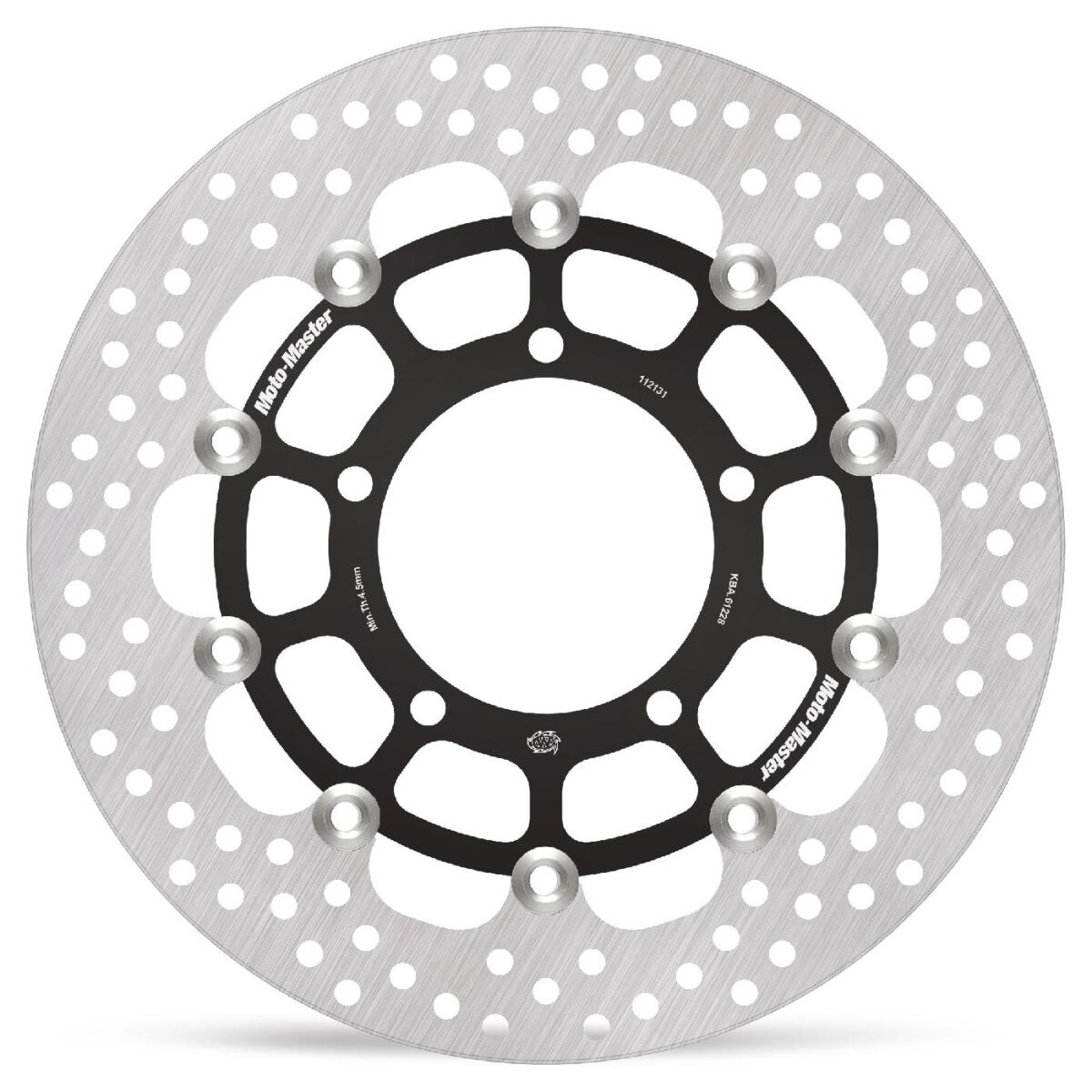 BRAKE ROTOR FLOATING HALO ROUND BLACK
