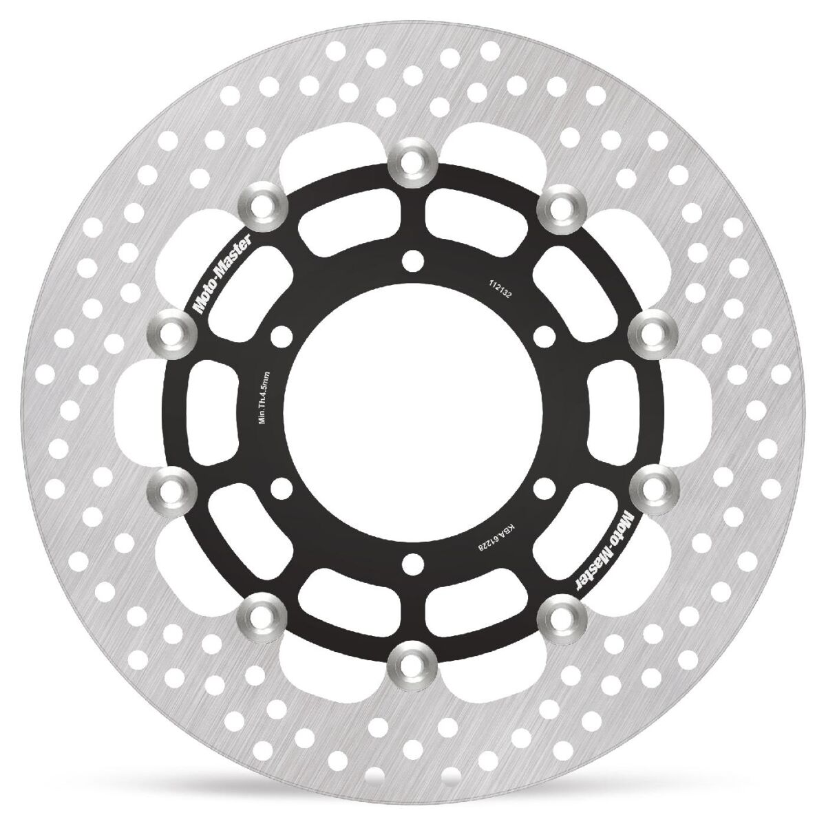 BRAKE ROTOR FLOATING HALO ROUND BLACK