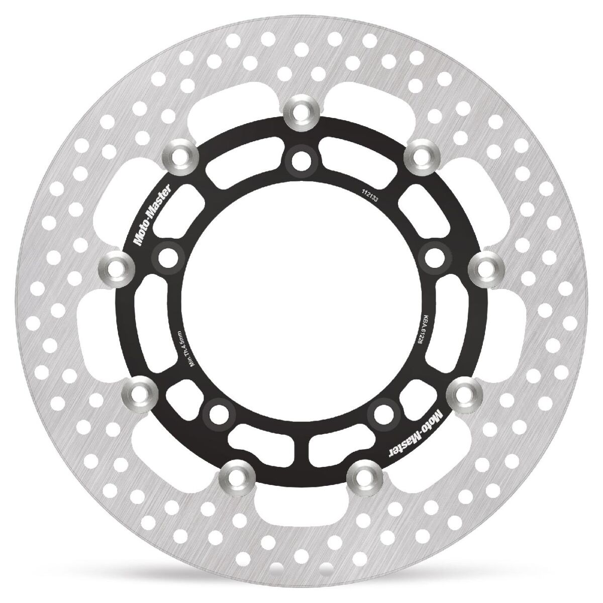 BRAKE ROTOR FLOATING HALO ROUND BLACK