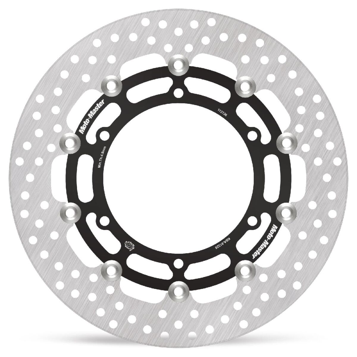 BRAKE ROTOR FLOATING HALO ROUND BLACK