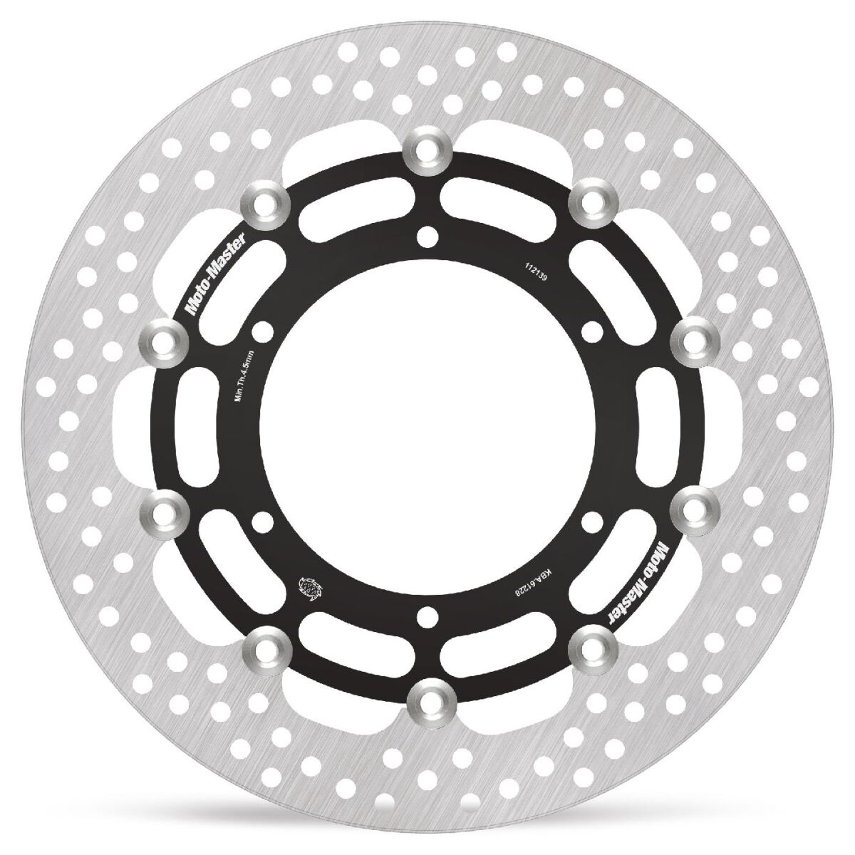 BRAKE ROTOR FLOATING HALO ROUND BLACK