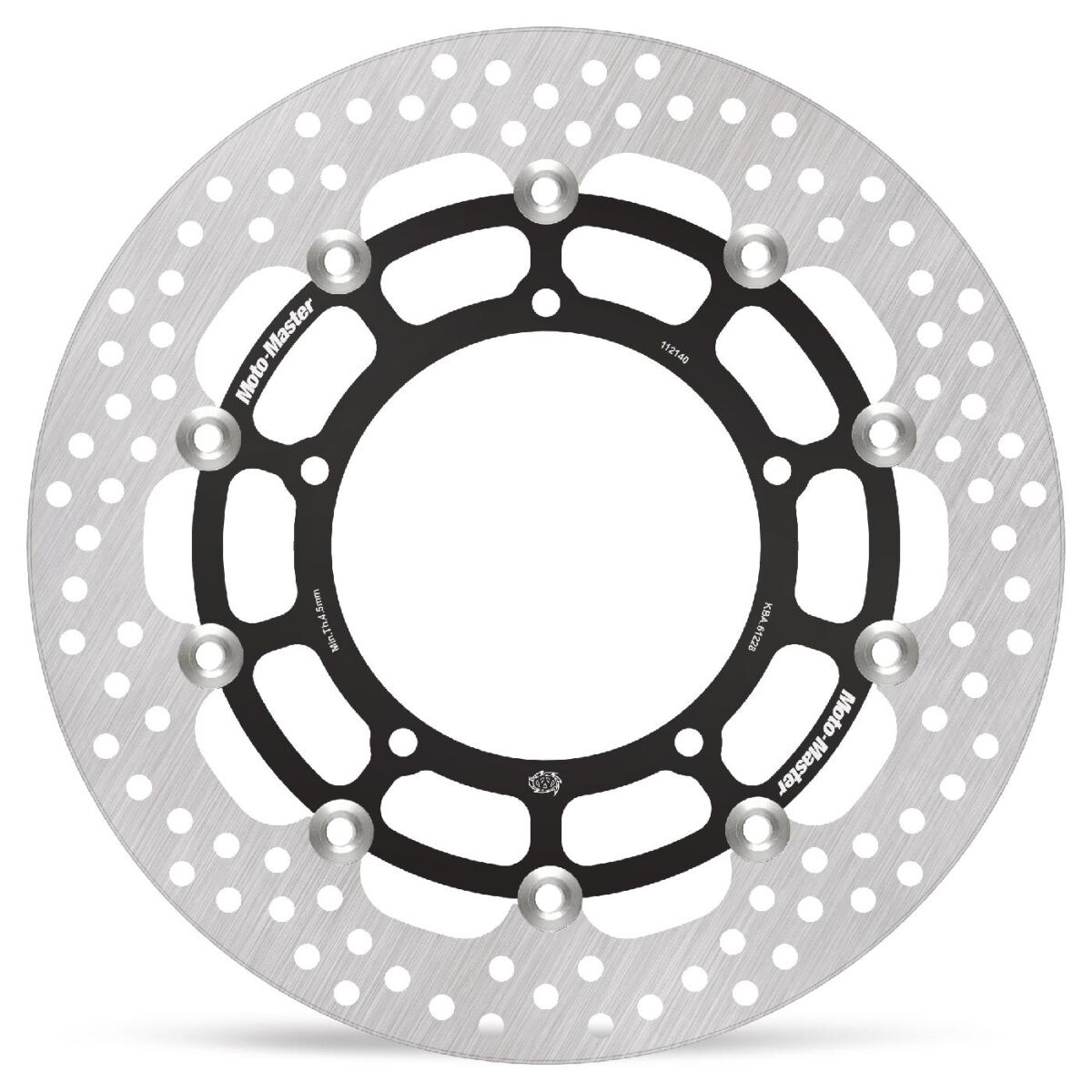 BRAKE ROTOR FLOATING HALO ROUND BLACK