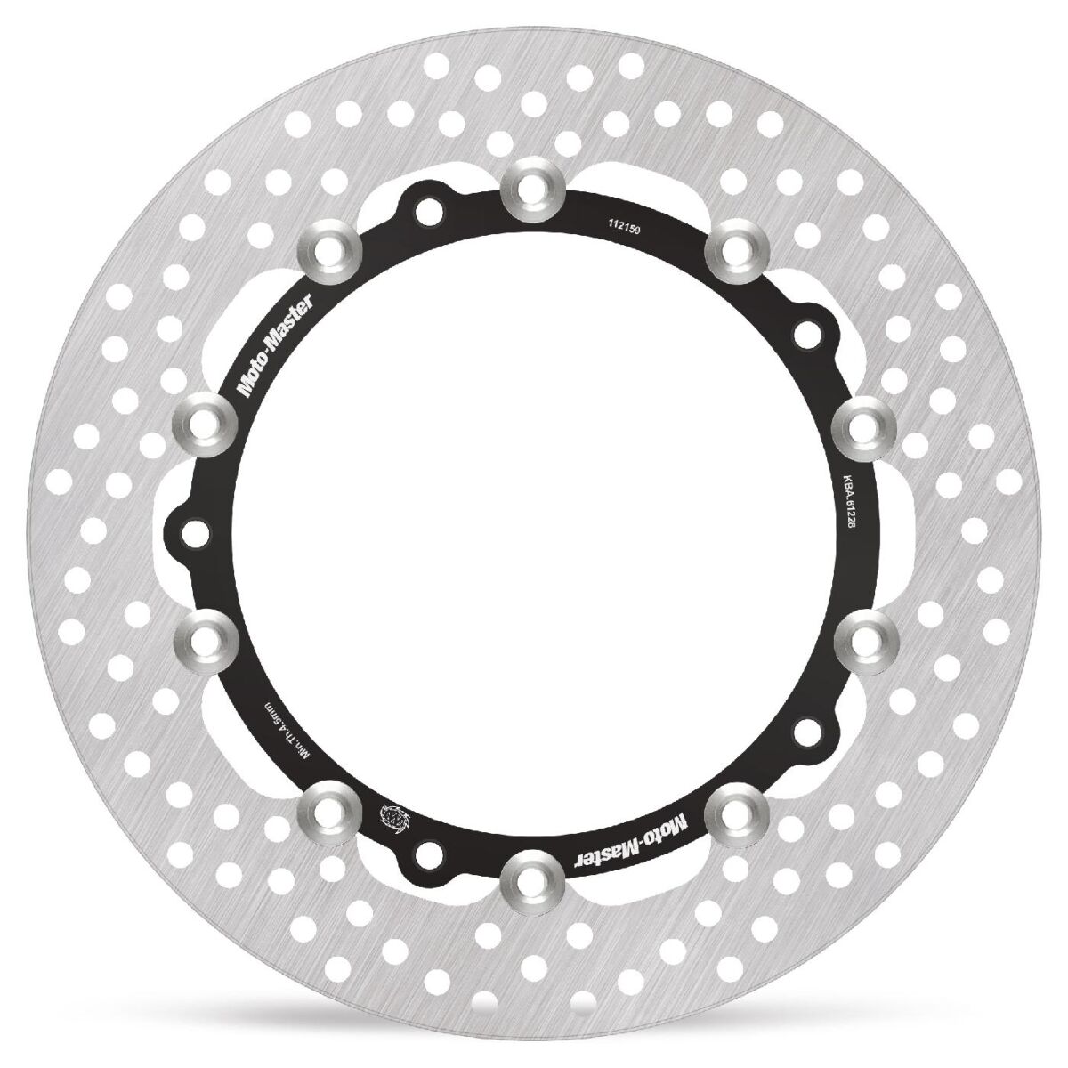BRAKE ROTOR FLOATING HALO ROUND BLACK