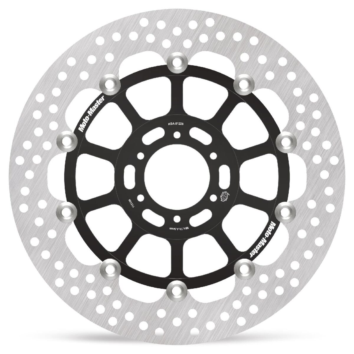 BRAKE ROTOR FLOATING HALO ROUND BLACK