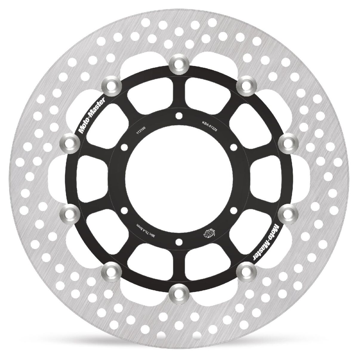 BRAKE ROTOR FLOATING HALO ROUND BLACK