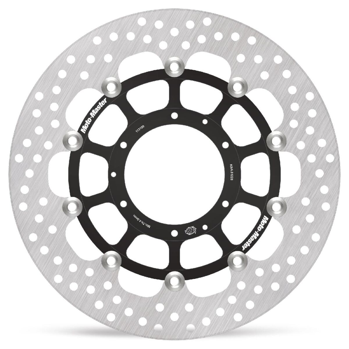 BRAKE ROTOR FLOATING HALO ROUND BLACK
