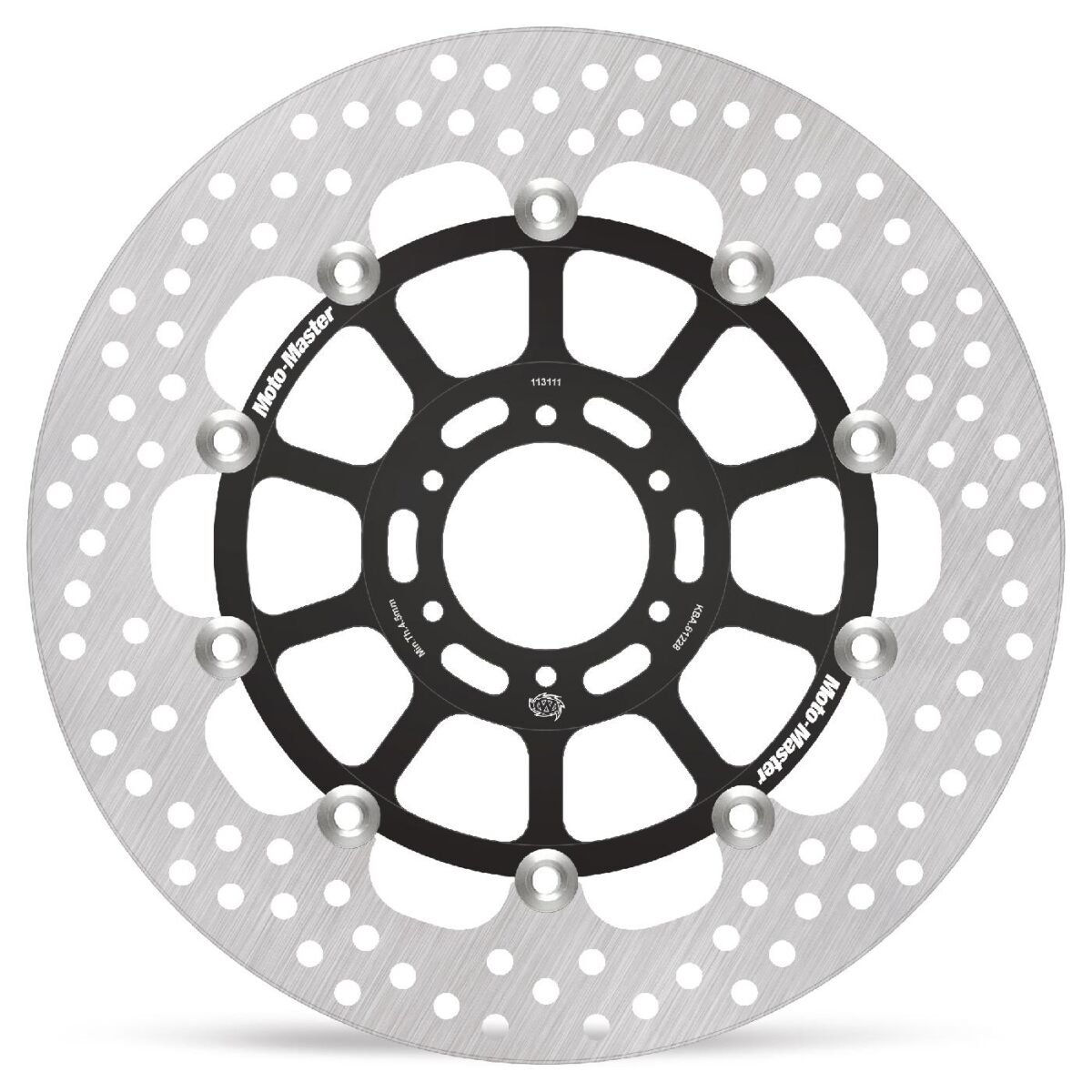 BRAKE ROTOR FLOATING HALO ROUND BLACK