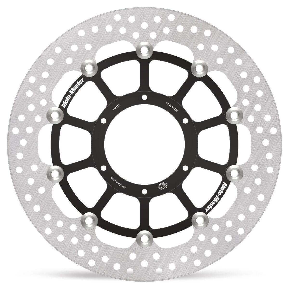 BRAKE ROTOR FLOATING HALO ROUND BLACK