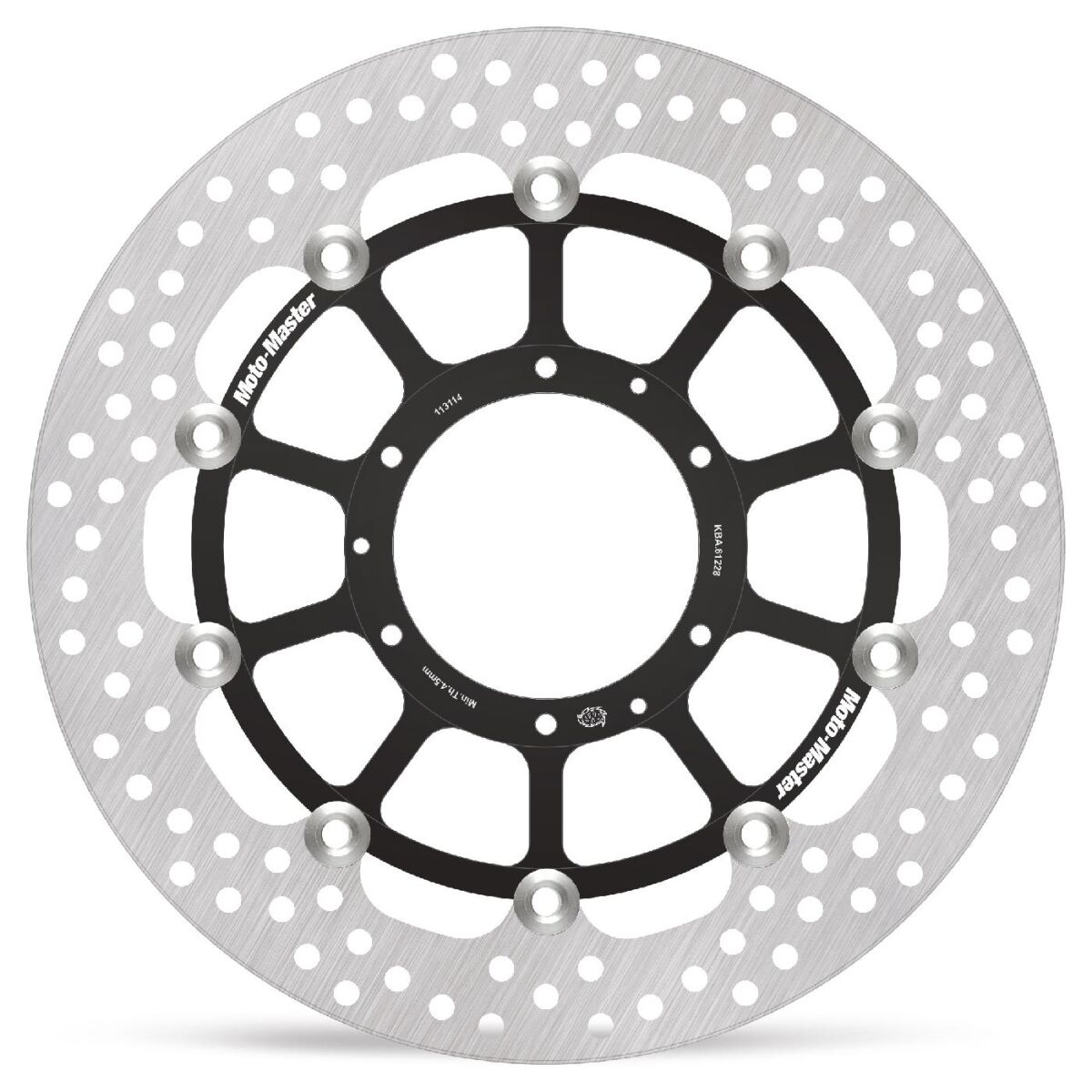BRAKE ROTOR FLOATING HALO ROUND BLACK
