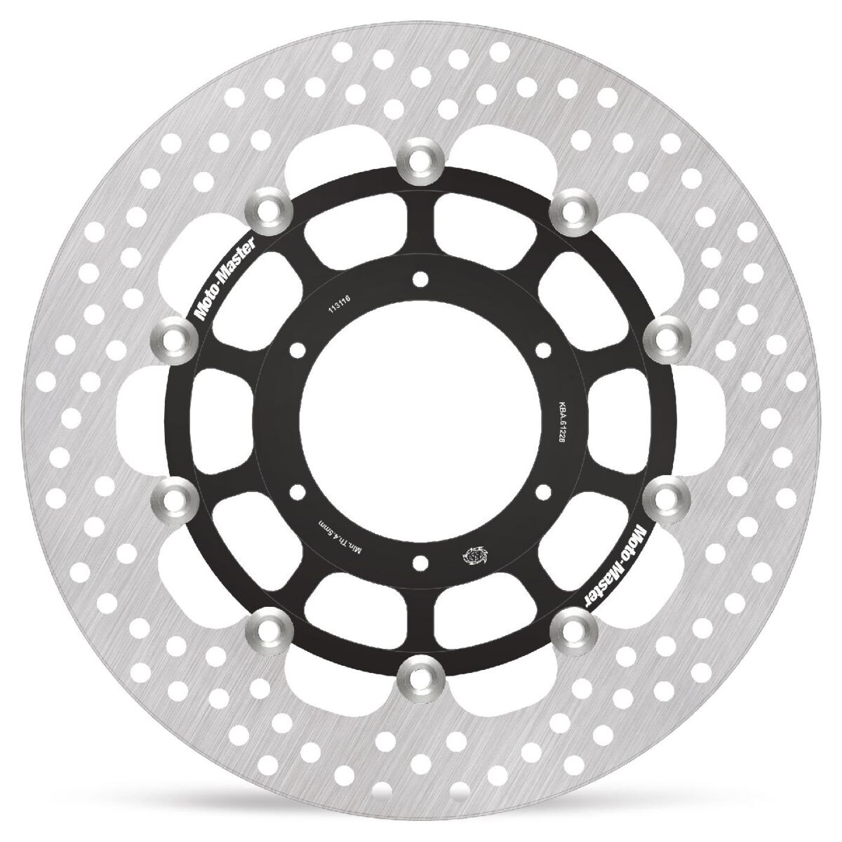 BRAKE ROTOR FLOATING HALO ROUND BLACK