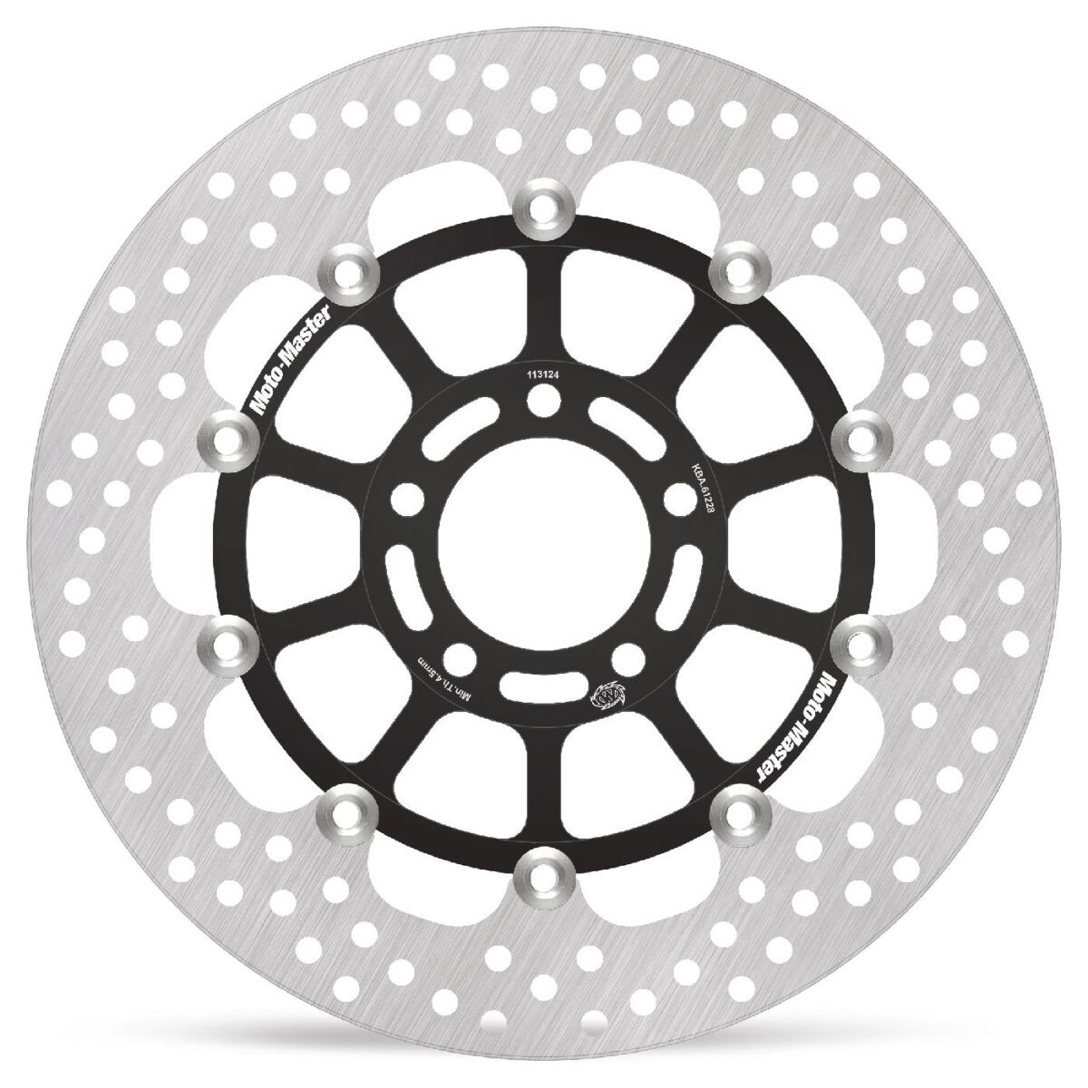 BRAKE ROTOR FLOATING HALO ROUND BLACK