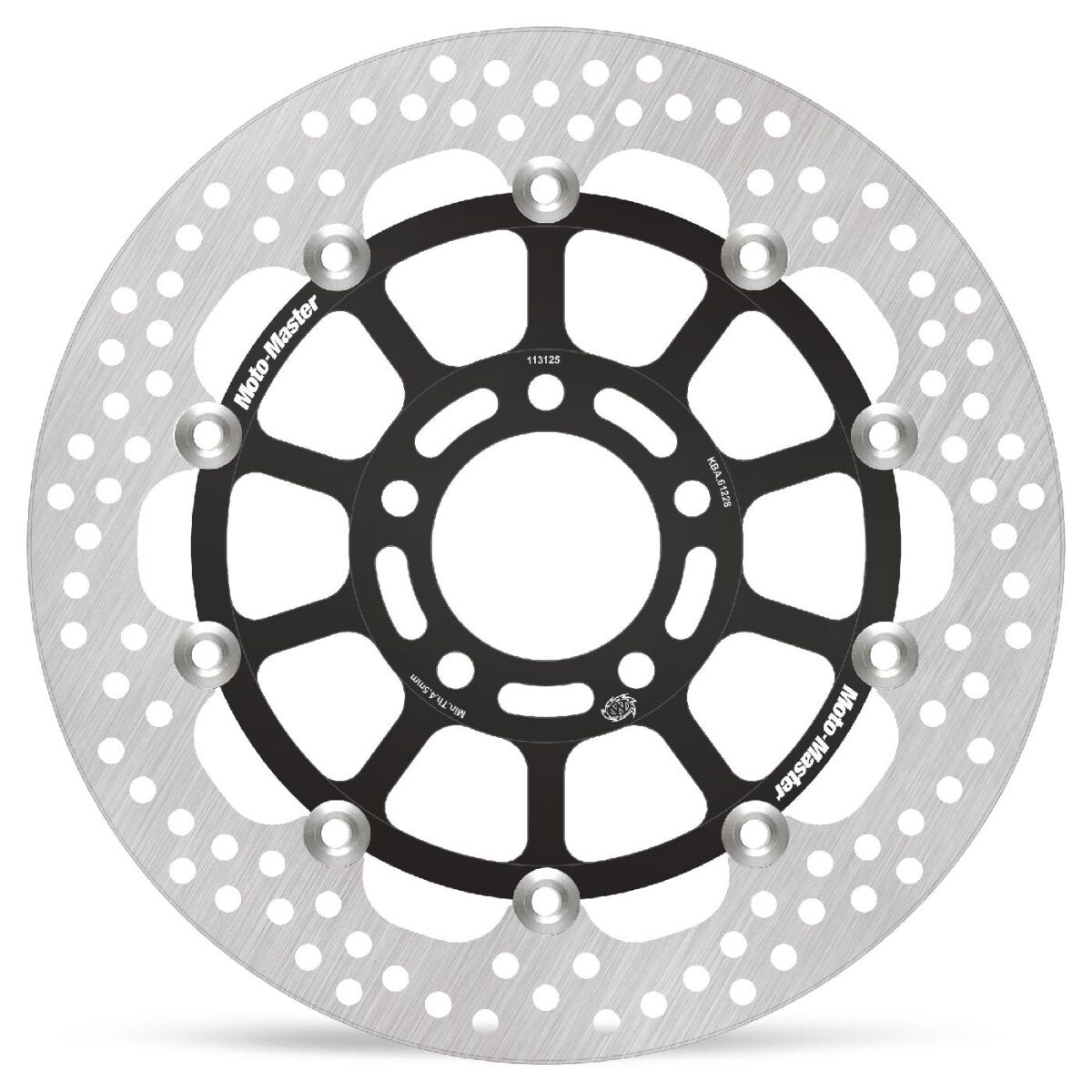 BRAKE ROTOR FLOATING HALO ROUND BLACK