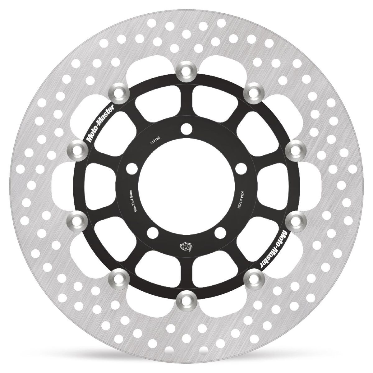 BRAKE ROTOR FLOATING HALO ROUND BLACK
