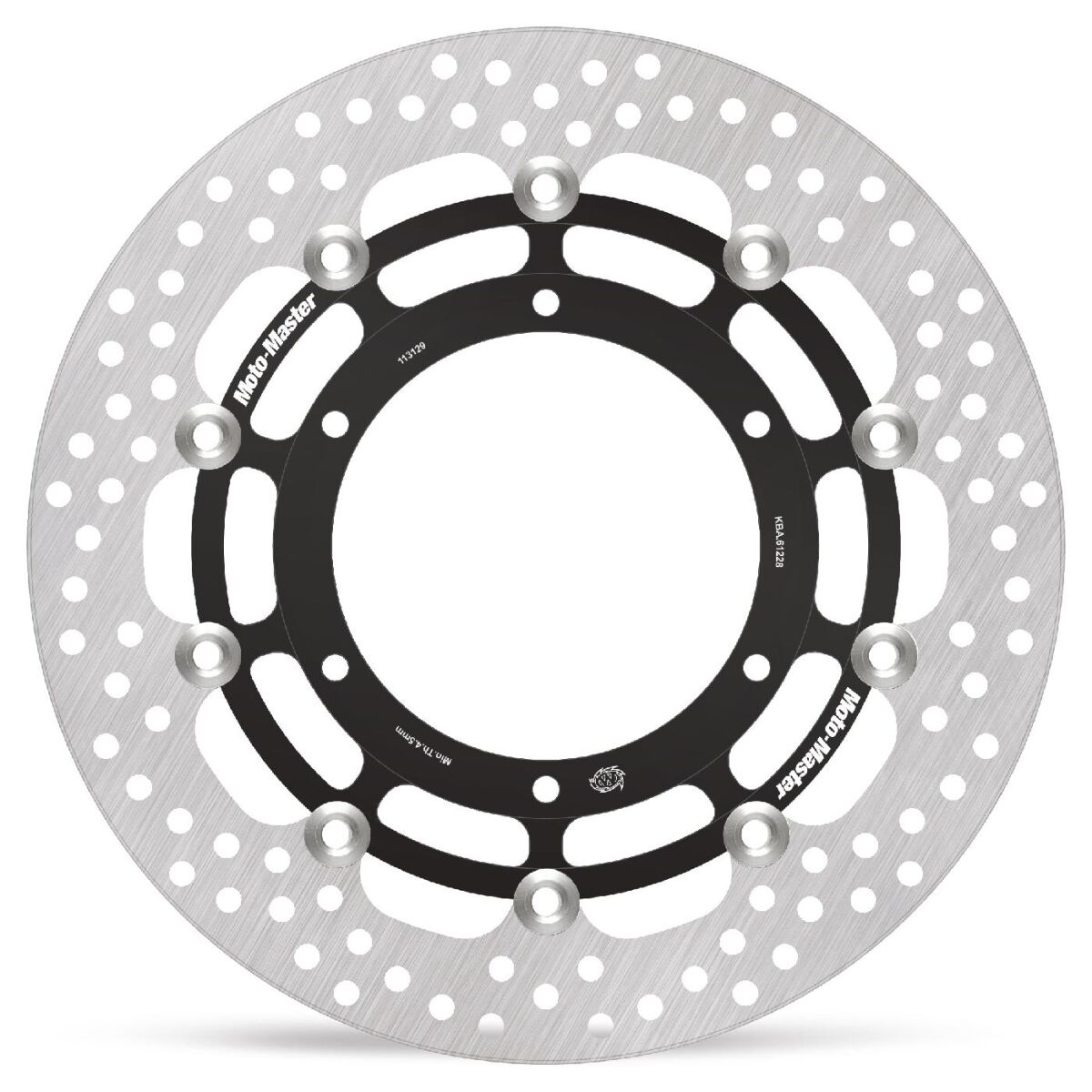 BRAKE ROTOR FLOATING HALO ROUND BLACK