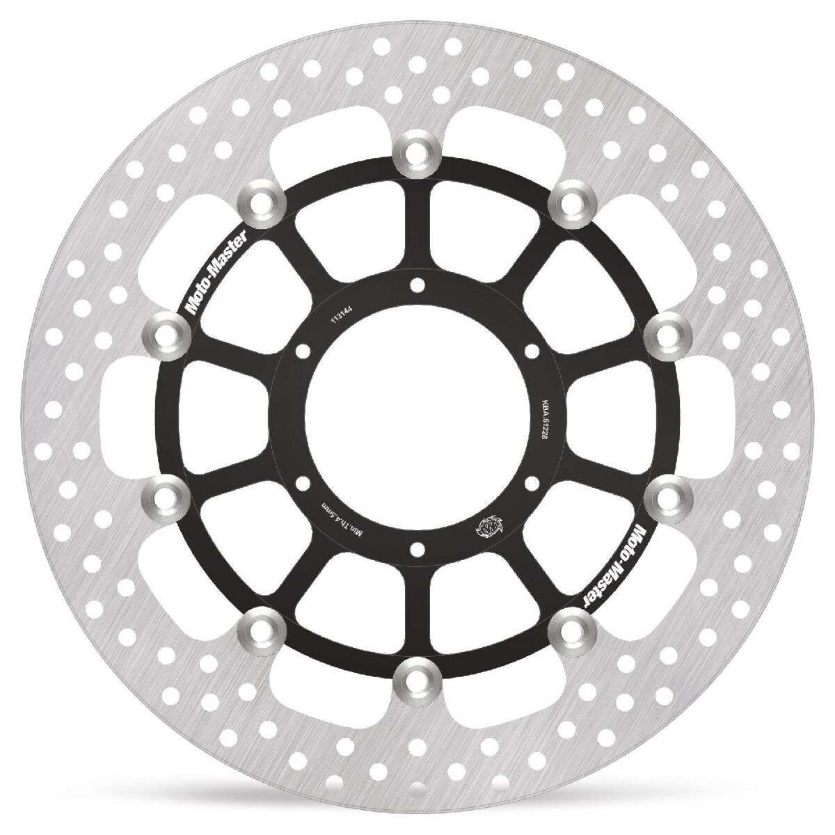 BRAKE ROTOR FLOATING HALO ROUND BLACK