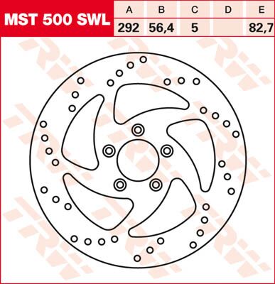 BRAKE ROTOR NON-FLOATING SWING-DESIGN LEFT