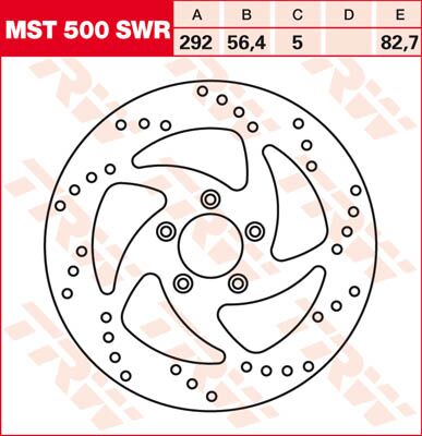 BRAKE ROTOR NON-FLOATING SWING-DESIGN RIGHT