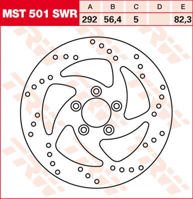 BRAKE ROTOR NON-FLOATING SWING-DESIGN RIGHT