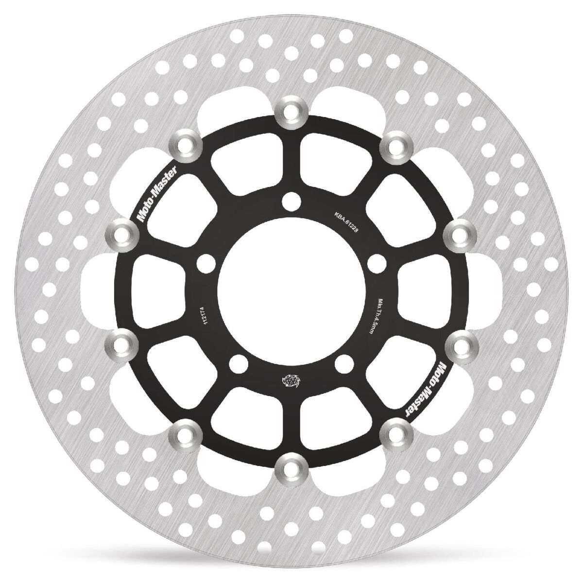 BRAKE ROTOR FLOATING HALO ROUND BLACK