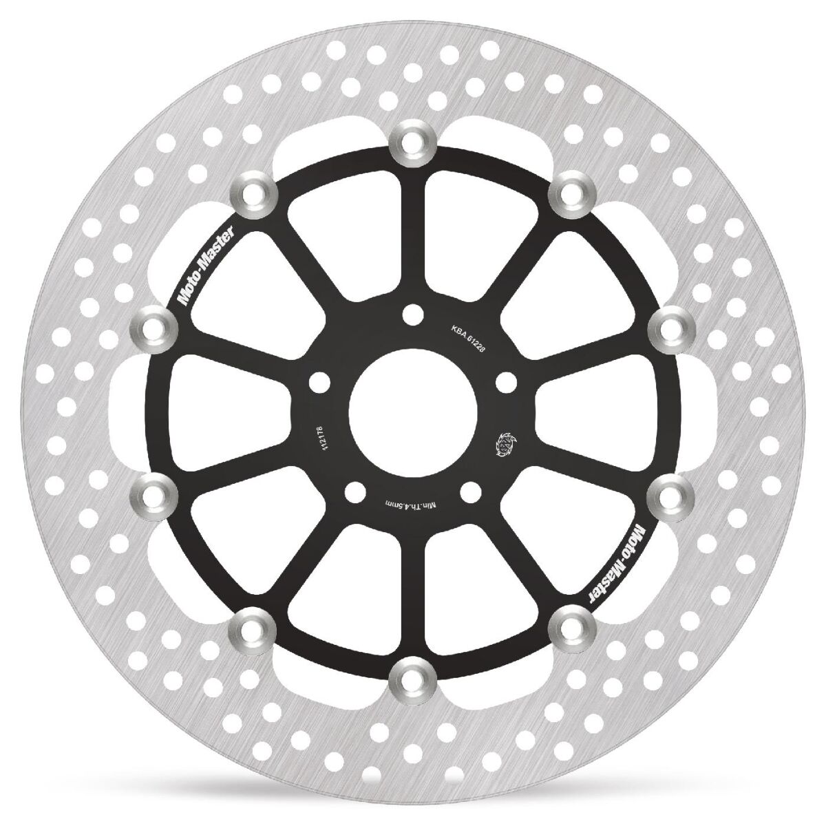 BRAKE ROTOR FLOATING HALO ROUND BLACK