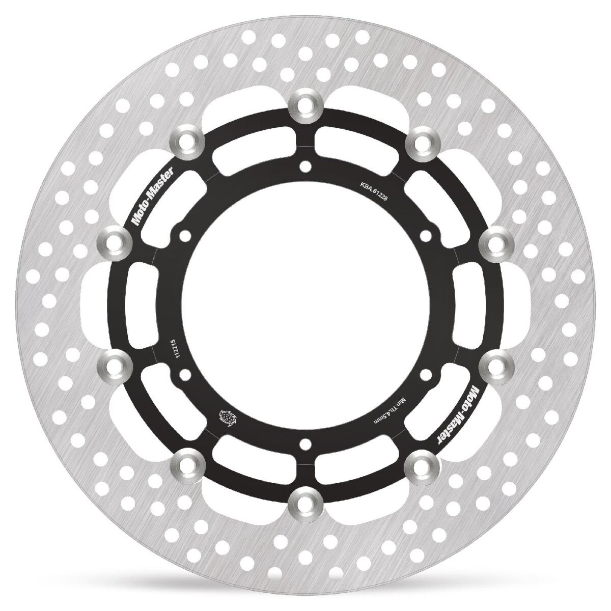 BRAKE ROTOR FLOATING HALO ROUND BLACK