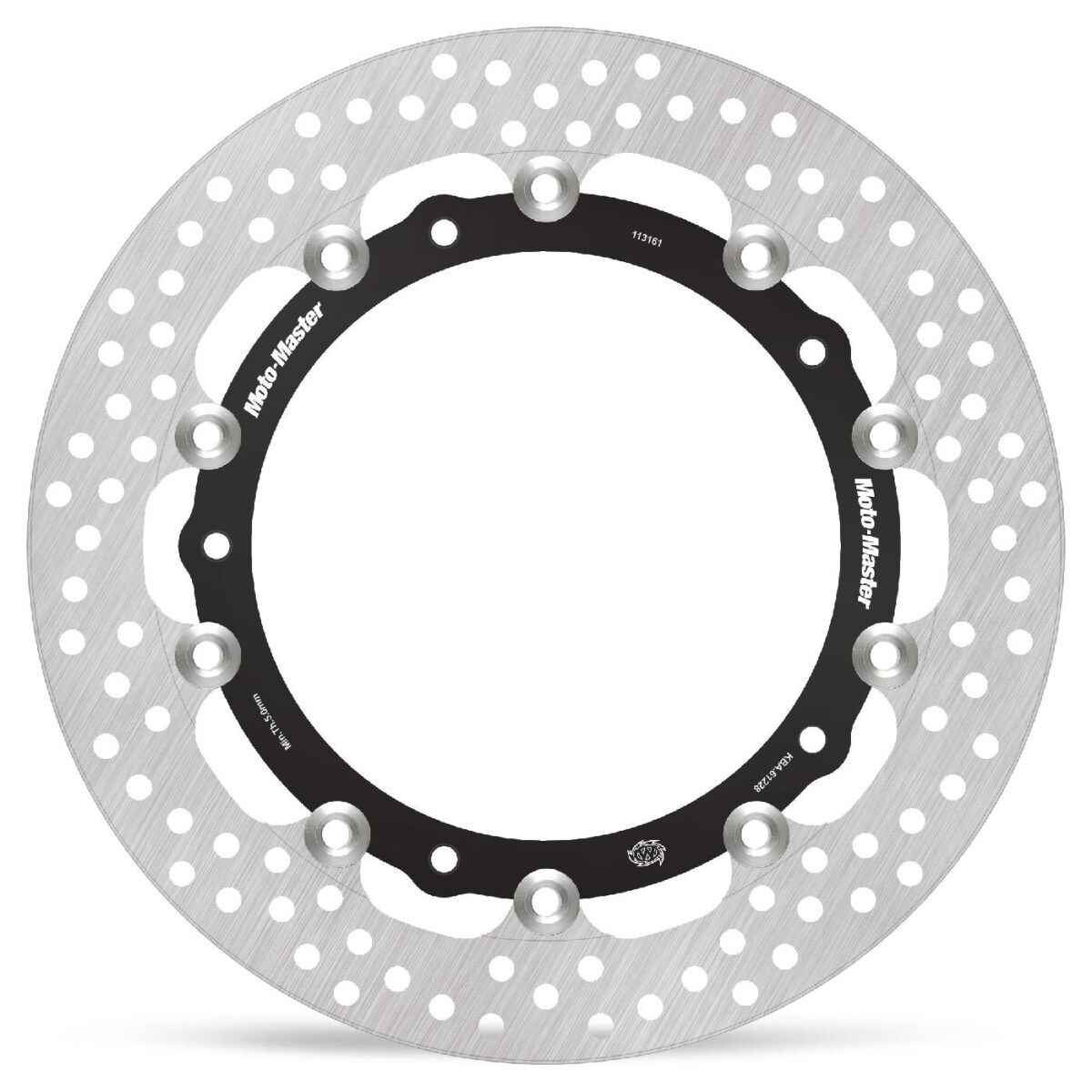 BRAKE ROTOR FLOATING HALO ROUND BLACK
