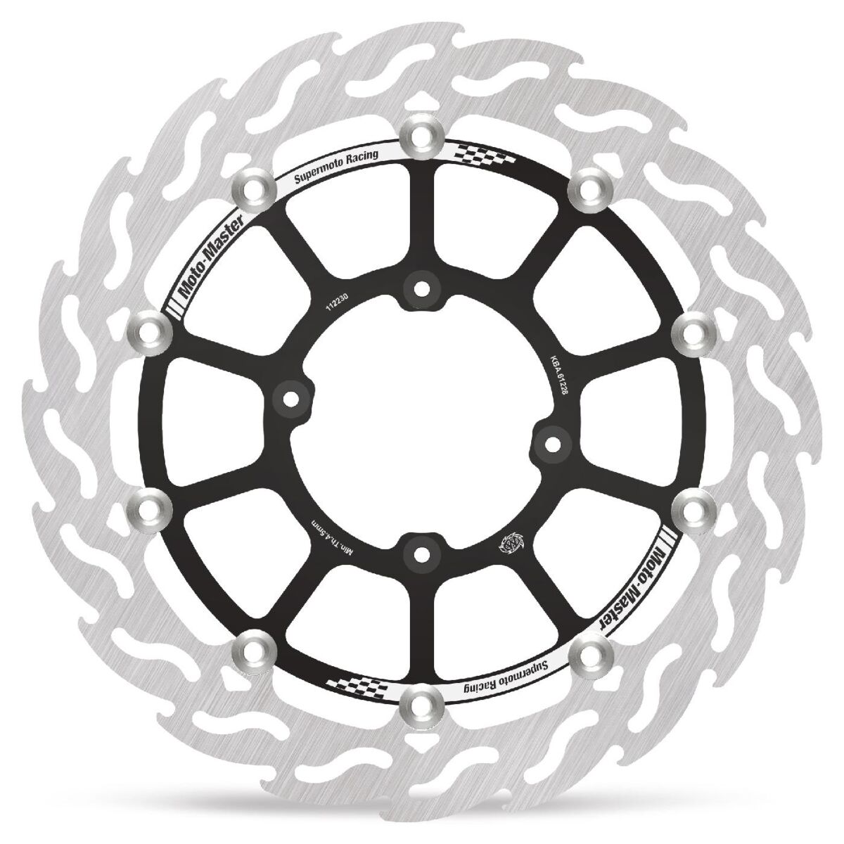 BRAKE ROTOR FLOATING FLAME BLACK