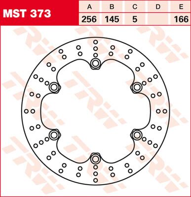 BRAKE ROTOR FIXED 256 ROUND FRONT/REAR