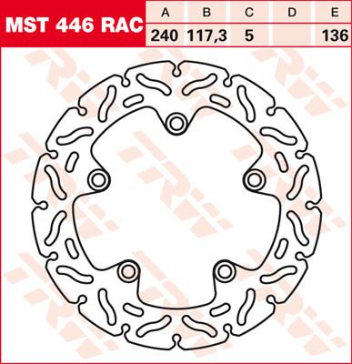 BRAKE ROTOR NON-FLOATING RAC-DESIGN