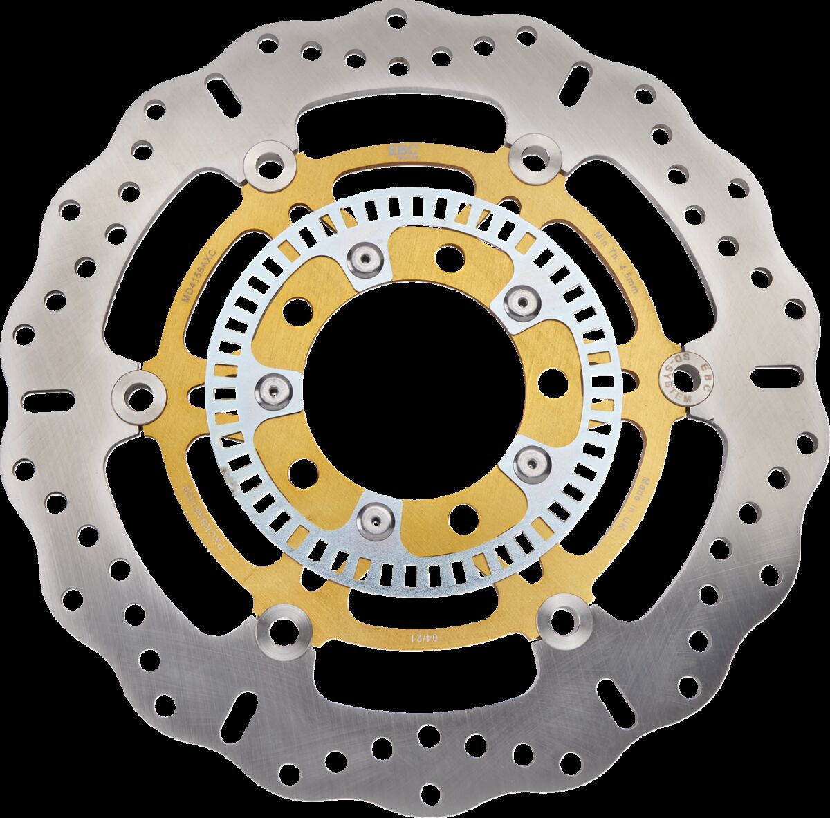 BRAKE ROTOR XC SERIES FLOATING CONTOUR WAVE