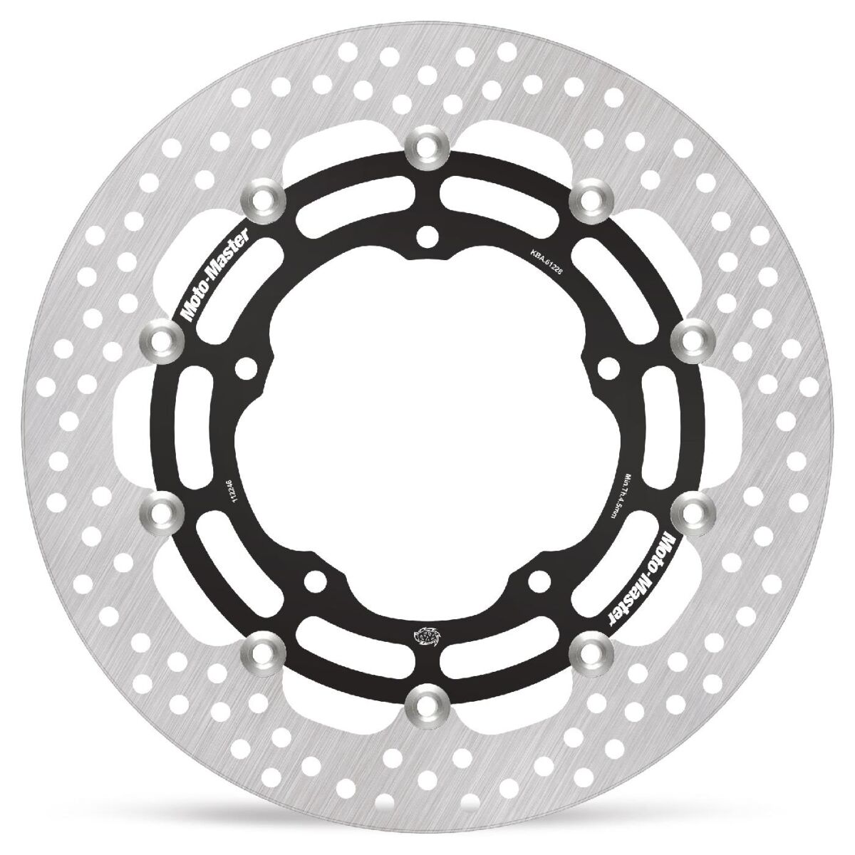 BRAKE ROTOR FLOATING HALO ROUND BLACK