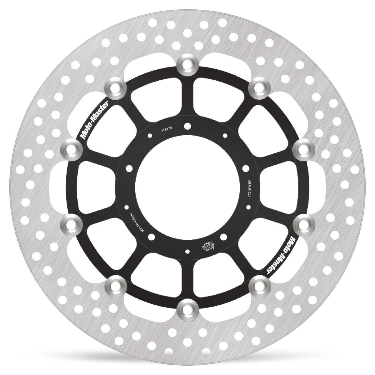 BRAKE ROTOR FLOATING HALO ROUND BLACK