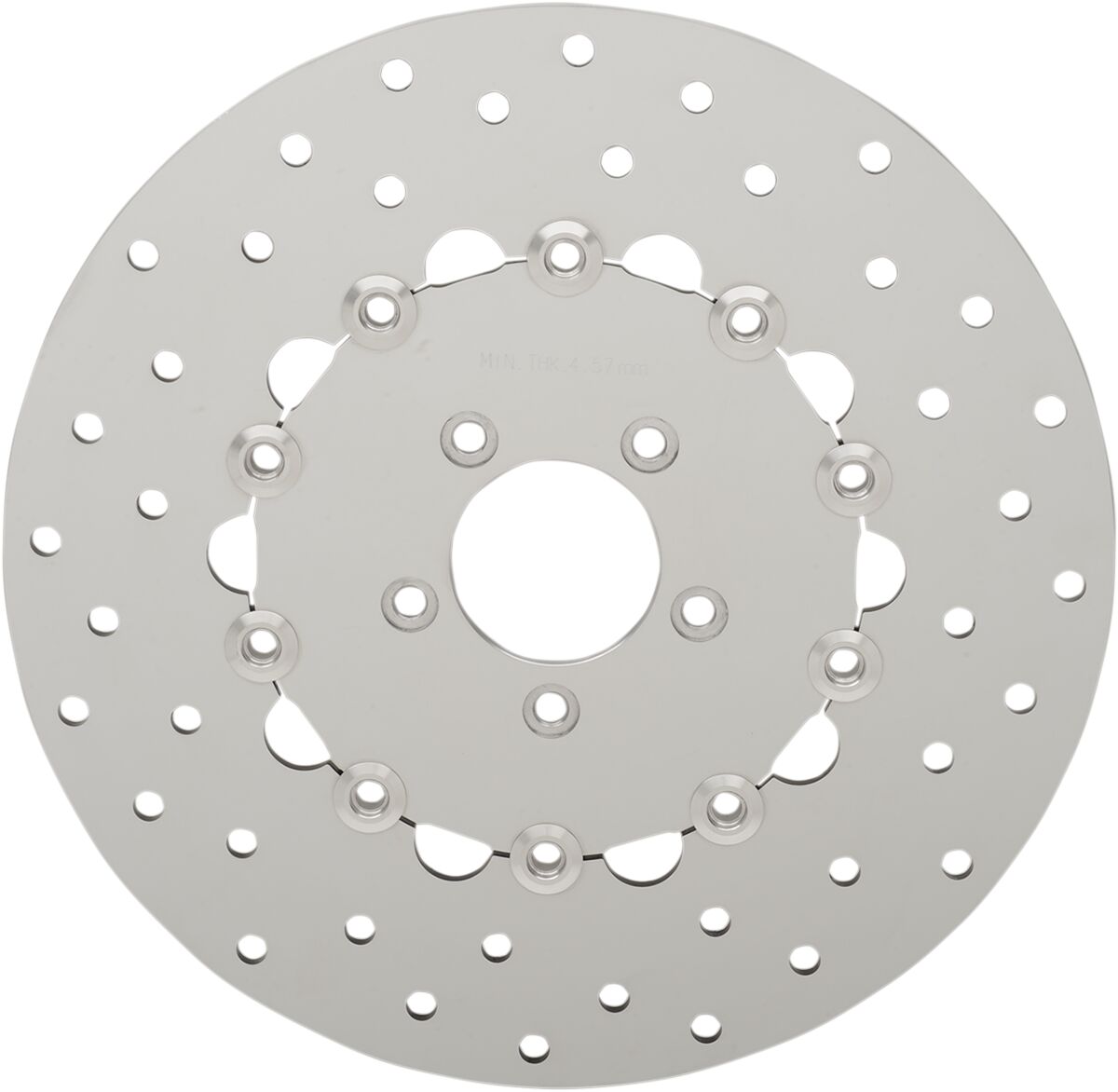 ROTORS BRAKE 11.8" FRONT DRILLED POLISHED STAINLESS STEEL