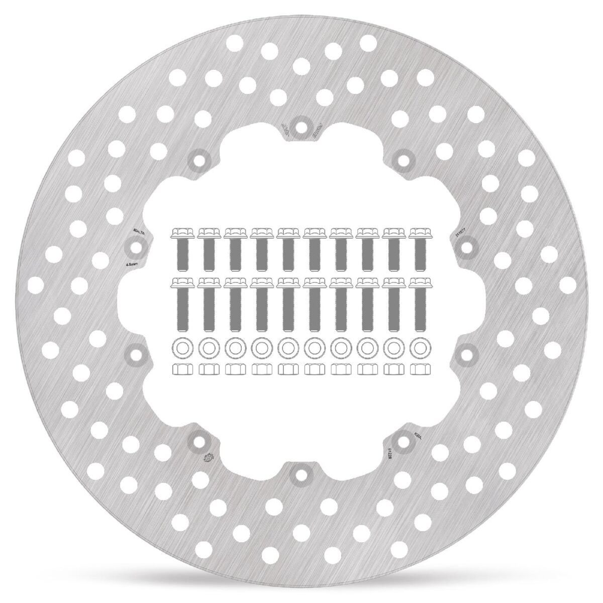BRAKE ROTOR FLOATING HALO ROUND NATURAL