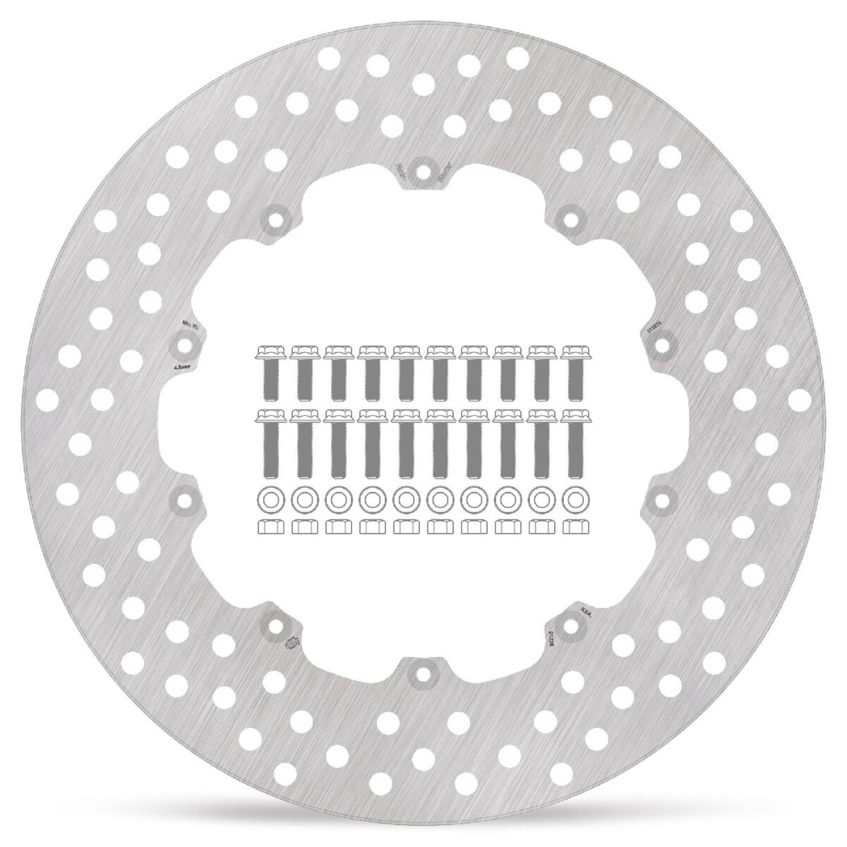 BRAKE ROTOR FLOATING HALO ROUND NATURAL