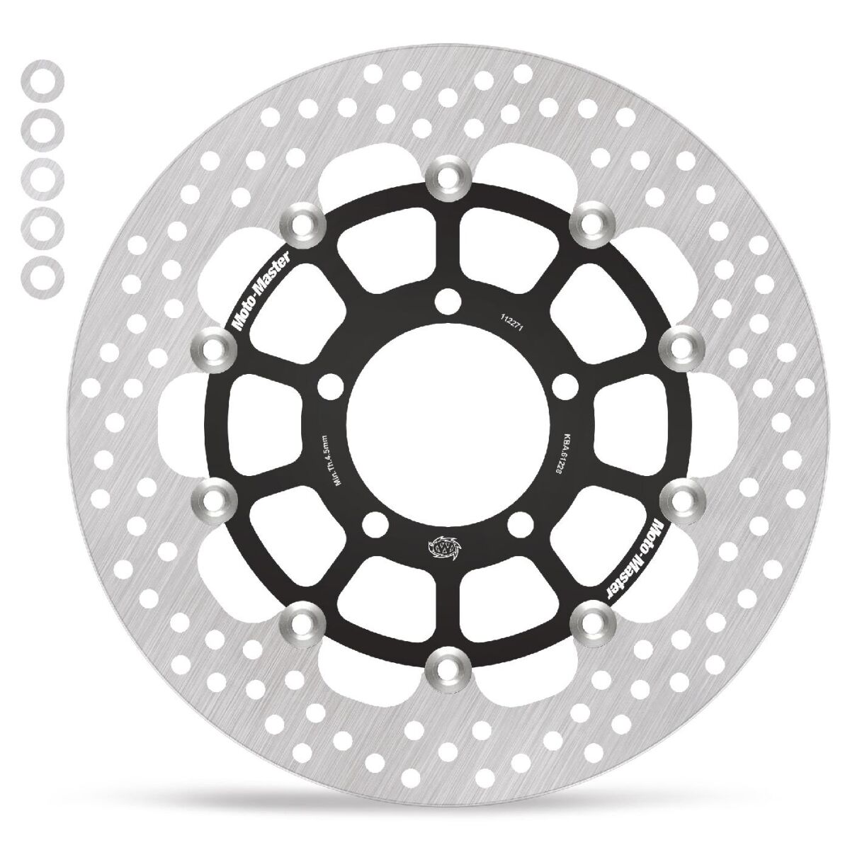 BRAKE ROTOR FLOATING HALO ROUND BLACK