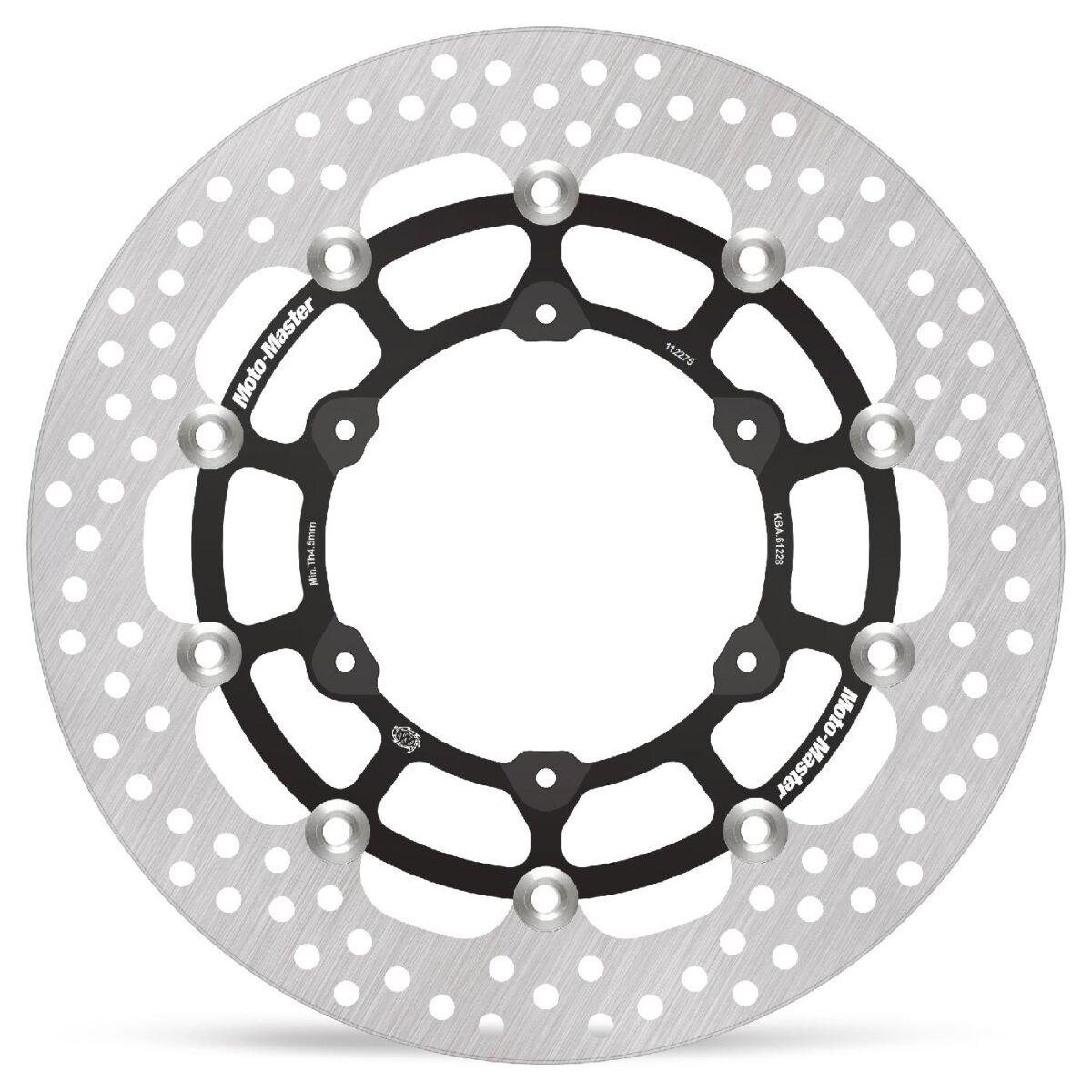 BRAKE ROTOR FLOATING HALO ROUND BLACK