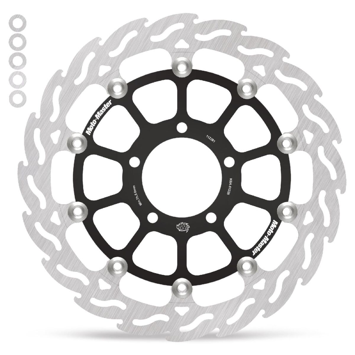 BRAKE ROTOR FLOATING FLAME BLACK