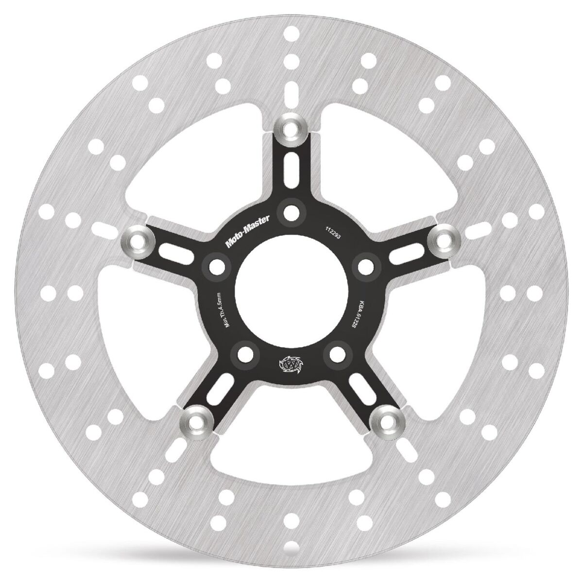 BRAKE ROTOR FLOATING STANDARD ROUND BLACK