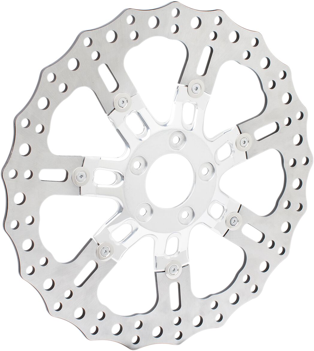 BRAKE ROTOR FOR 7-VALVE WHEEL 14" FRONT CHROME