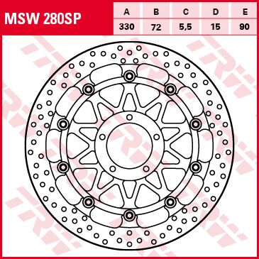 BRAKE ROTOR SP RACE HIGH-PERFORMANCE FRONT